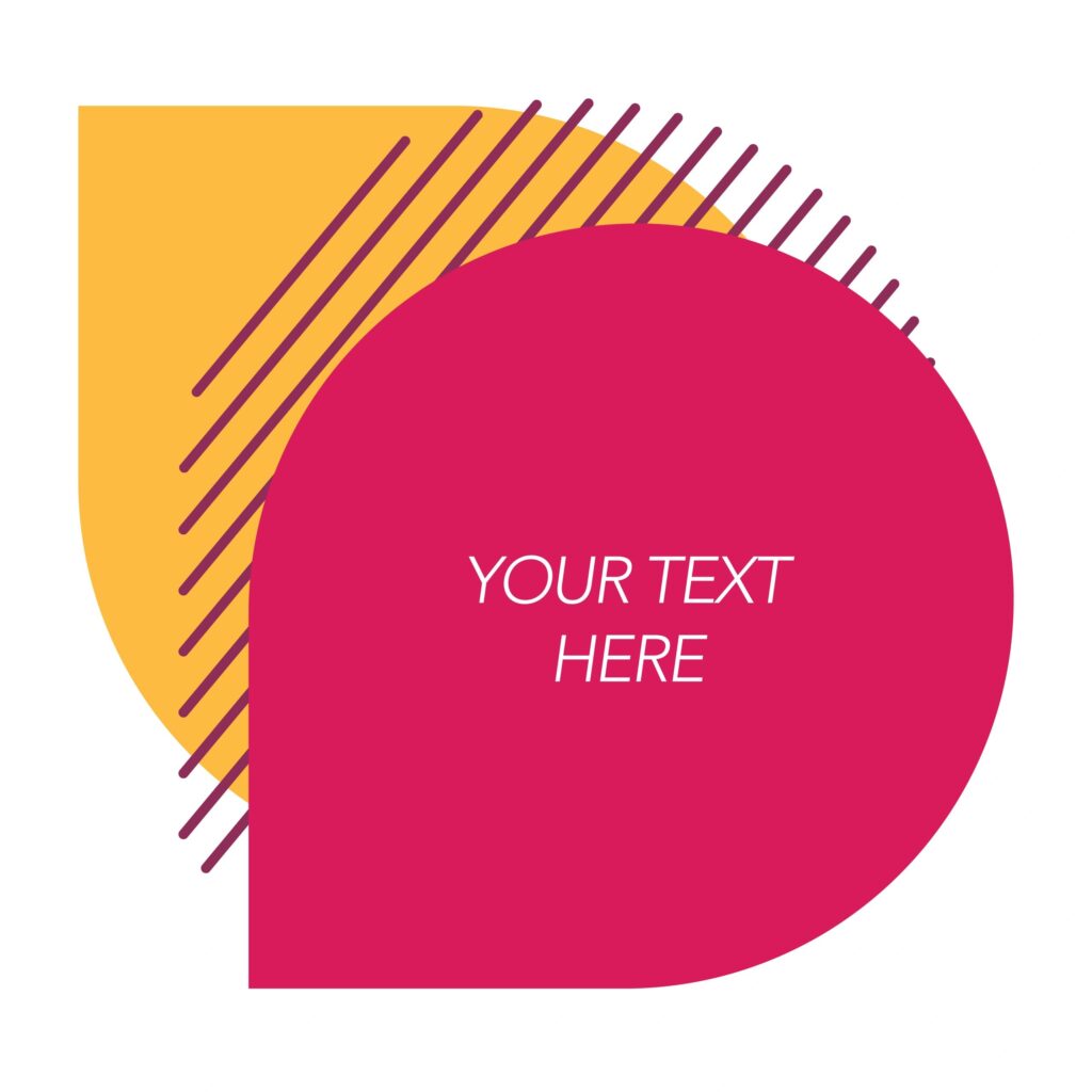 Rounded creative abstract shapes rectangle form stock illustration